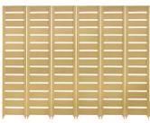 6 Biombo Slim Reto Com Pés Folha Painel Mdf Cru Divisor Divisória Separador De Ambiente Vários Modelos