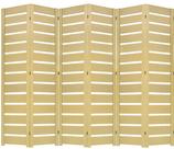 6 Biombo Slim Sanfonado Com Dobradiças Folha Painel Mdf Cru Divisor Divisória Separador De Ambiente Vários Modelos