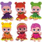 6 Boneca Bebe Coleção Frutinhas Com Cheirinho De Frutas