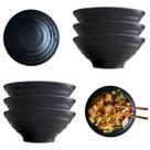 6 Bowl Oriental 1000ml Tigela Redonda em Melamina Preto 1L