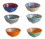 6 Bowls Cumbucas Tigelas Estampados 300ml