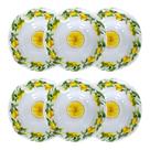 6 Bowls Tigela Cumbuca Melamina 230ml Limão Alta Resistência 6 Bowls Tigela Cumbuca Melamina 230ml Limão Alta Resistência