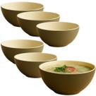 6 Bowls Tigela Cumbuca Porcelana 500ml Sopas E Caldos 14CM