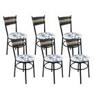 6 Cadeiras Para Cozinha Viena Cappuccino Premium