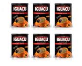 6 Café IGUAÇU Em Pó EXTRA FORTE Solúvel Cremoso 200g Lata