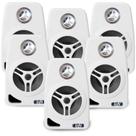 6 Caixa De Som Ambiente Leson Branca 70w 8 Ohms 4 Pol