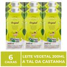 6 Caixas de 200ml de Leite Vegetal, A Tal da Castanha