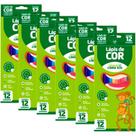 6 - Caixas Lapis De Cor Eco Sextavado Leo&leo 12 Cores ATACADO