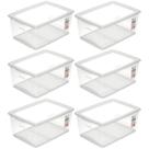 6 Caixas Organizadoras com Tampa 30L Empilháveis Click Orden