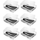 6 Caixas Organizadoras para Botas Cano Longo Empilháveis Tampas Ventiláveis Closets Brechós