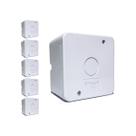 6 Caixas Protetora De Plug Para Câmeras Cftv Interno Externo