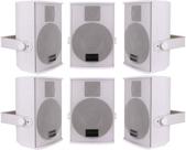 6 Caixas Som Ambiente Ll Audio D602 480wrms 6 Pol Top
