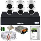 6 Câmeras Intelbras Vhd 1220d Mic, Mhdx 3008-c, Hd 1tb