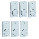 6 Campainhas Embutir Tipo Timbre 220v Com Placa 4x2 Pial