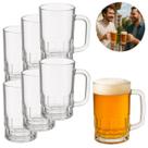 6 Canecas De Vidro Glacial Para chopp e Cerveja 335ml Bar