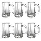 6 Canecas para Chopp em vidro, 360 ml