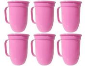 6 Canecas Rosa De Alumínio 400 Ml 6 Canecas Rosa De Alumínio 400 Ml