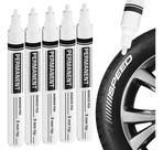 6 Canetas Tinta Branca Pinta Pneu Carro Moto Tenis Solado