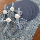 6 Capas Sousplat, Bases, Guardanapos E 2 Trilhas 1,30 X 0,40
