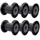 6 Carretel Bobina Plástica N5 18cm Enrolar Fios E Fitas