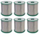 6 Carretel Estanho P/ Solda 40x60 Fluxo Ra 1mm 500g Cobix