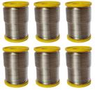 6 Carretel Estanho P/ Solda Com Fluxo Ra 1mm 250g Cobix