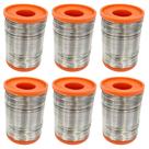 6 Carretel Estanho P/ Solda Fluxo Ra 0,5mm 250g Cobix