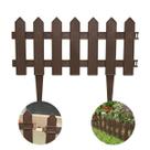 6 Cerquinhas de Jardim Decorativa Plástico 2,4 mts Linear -