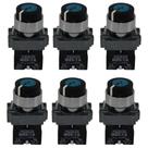 6 Chaves Seletora 90g 1na 22mm 2 Pos Preta De Metal