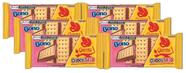 6 Chocolate trio Biscoito Bono Recheio Morango Garoto 90g
