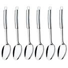 6 Colheres de Servir Top Pratic Inox 32,5cm Brinox Restaurante Buffet Hotel