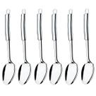 6 Colheres de Servir Top Pratic Inox 32,5cm Brinox Restaurante Buffet Hotel