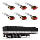 6 Conector Chicote Lanterna LED Lateral Carreta 5 vias 6 Conector Chicote Lanterna LED Lateral Carreta 5 vias