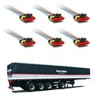6 Conector Chicote Lanterna LED Lateral Facchini 5 vias