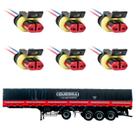 6 Conector Chicote Lanterna LED Lateral Guerra 2 vias 6 Conector Chicote Lanterna LED Lateral Guerra 2 vias
