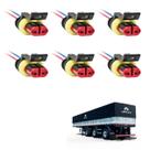 6 Conector Chicote Lanterna LED Lateral Librelato 2 vias