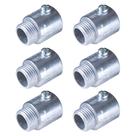 6 Conectores S/ Rosca Reto Cônico Alumínio 3/4'' Tramontina 6 Conectores S/ Rosca Reto Cônico Alumínio 3/4'' Tramontina