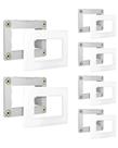 6 Conjunto Placa Suporte Para Móvel Sleek Margirius