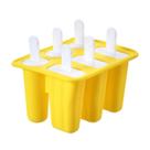 6 conjuntos de bandeja de gelo de silicone fabricante de gelo gelado sorvete multi-célula Design Stick Ice