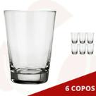 6 Copo de Vidro Caldereta 350ML Nadir Cerveja Drinks Bar Amigos