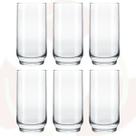 6 Copo de Vidro Lights 410ML Transparente Long Drink Suco