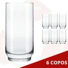 6 Copo de Vidro Lights Transparente 300ML Nadir Long Drink 6 Copo de Vidro Lights Transparente 300ML Nadir Long Drink