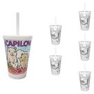 6 Copos Para Pintar Copo Infantil 350ml Seguro Resistente 6 Copos Para Pintar Copo Infantil 350ml Seguro Resistente