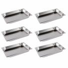 6 Cubas GN 1/1X65MM Inox para Buffet Sebem