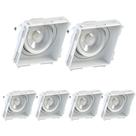 6 Embutido No Frame Ar70 Quadrado Recuado Save Energy