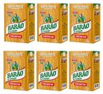 6 Erva Mate Chimarrão BARÃO PREMIUM VÁCUO Sem Açúcar 1Kg