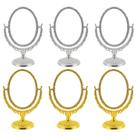 6 Espelhos de Mesa Oval Princesa P/ Maquiagem 360g 6 Espelhos de Mesa Oval Princesa P/ Maquiagem 360g