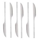 6 Facas para Churrasco Lyor Bambu Elegant de Aço Inox 22,3cm