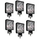 6 Farol De Led Auxiliar Quadrado 27w 9 Leds Troller Off-road 6 Farol De Led Auxiliar Quadrado 27w 9 Leds Troller Off-road