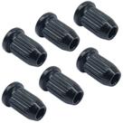 6 Ferrule Bucha passa corda Guitarra ponte Preto MXP 1208 6 Ferrule Bucha passa corda Guitarra ponte Preto MXP 1208
